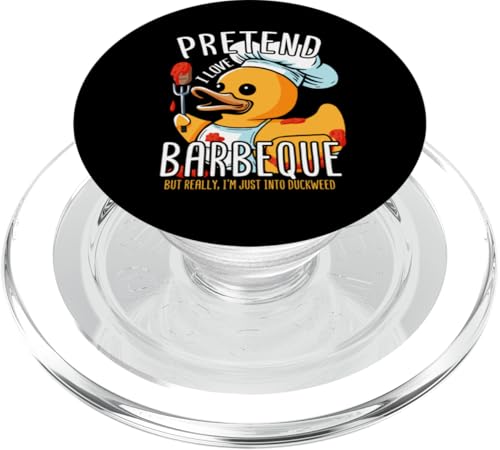 Barbeque Gummiente BBQ Grill Entengrill Duckling Griller PopSockets PopGrip für MagSafe von Grilling Duck BBQ Duckling Rubber Duckies