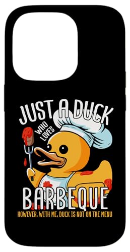 Hülle für iPhone 14 Pro Barbeque Gummiente BBQ Grill Entengrill Duckling Griller von Grilling Duck BBQ Duckling Rubber Duckies