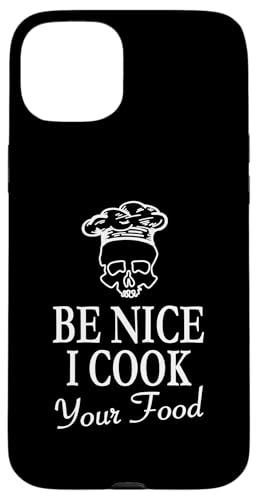 Hülle für iPhone 15 Plus BBQ Kochen Grill Master BBQ Skull Be Nice I Cook Your Food von Grillmaster BBQ Apparel