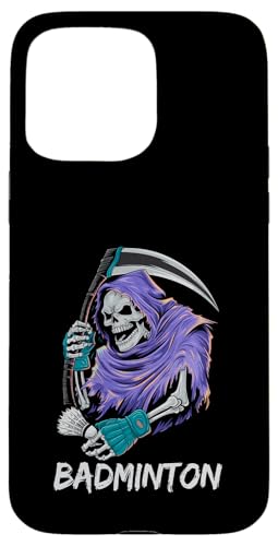 Hülle für iPhone 15 Pro Max Badminton Sensenmann Halloween von Grim Reaper Halloween Gifts