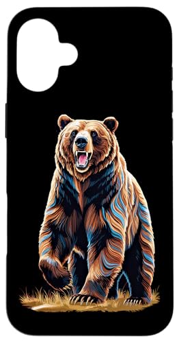 Hülle für iPhone 16 Plus Grizzly Bär von Grizzly Bear Ajeli