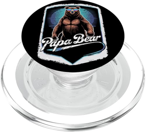 Papa Bear Ehemann Vater Familie Vatertag PopSockets PopGrip für MagSafe von Grizzly Bear Papa Dad Ajelis