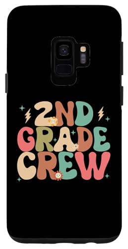 Hülle für Galaxy S9 2. Klasse Crew Groovy Back to School, süßes Frauenmädchen von Groovy Back to School Apparel for Teachers.