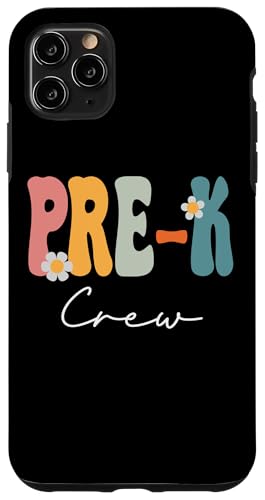 Hülle für iPhone 11 Pro Max Pre-K Crew Groovy „Back to School“, süßes Lehrerinnen, Mädchen von Groovy School Apparel Co.