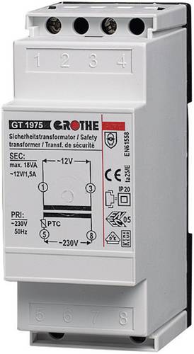 Grothe 14102 Klingel-Transformator 8 V/AC 2A von Grothe