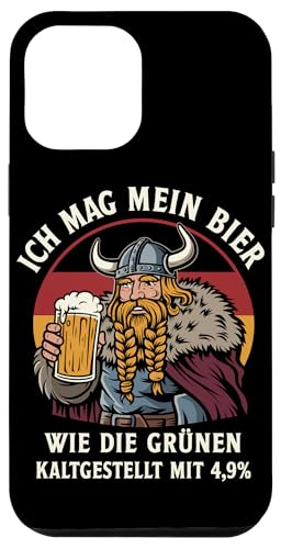 Hülle für iPhone 12 Pro Max Grünen Politik Bier Wikinger Spruch von Grünen Politik Bierliebhaber Lustige Bier Shirts