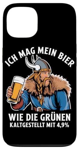 Hülle für iPhone 13 Grünen Politik Bier Wikinger Spruch von Grünen Politik Bierliebhaber Lustige Bier Shirts