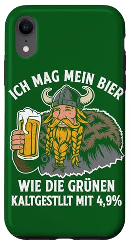 Hülle für iPhone XR Grünen Politik Bier Wikinger Spruch von Grünen Politik Bierliebhaber Lustige Bier Shirts