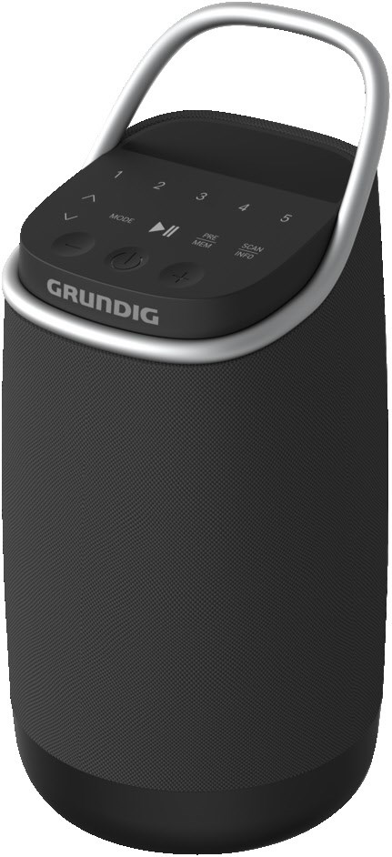 Band 360 Bluetooth-Lautsprecher schwarz von Grundig