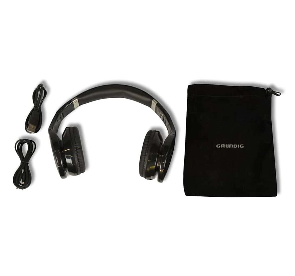 Grundig Kopfhörer Stereo Bluetooth Schwarz 300 mAh Headset von Grundig