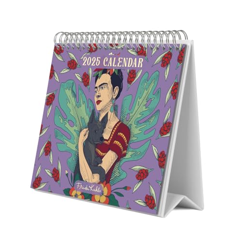 Grupo Erik Kalender 2025 Tischkalender Frida Kahlo Kalender 2025 Familienplaner Tischkalender 2025 zum Aufstellen 20 x 17 cm Jahreskalender 2025 von Grupo Erik