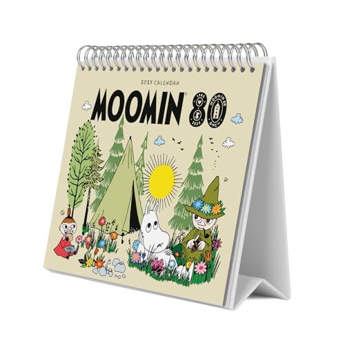 Grupo Erik Kalender 2025 Tischkalender Moomin Kalender 2025 Familienplaner Tischkalender 2025 zum Aufstellen 20 x 17 cm Jahreskalender 2025 von Grupo Erik