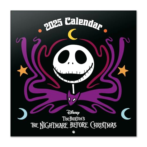 Kalender 2025 Wandkalender 2025 Grupo Erik Disney The Nightmare Before Christmas Kalender 2025 Familienplaner 2025 30 x 30 cm Jahreskalender Familienkalender 2025 - Offizieller Disney Fanartikel von Grupo Erik