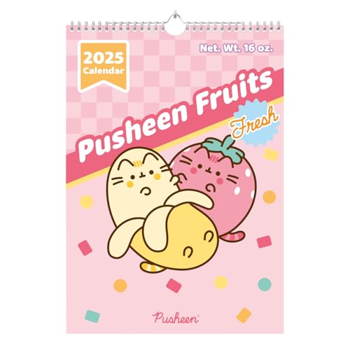 Grupo Erik Kalender 2025 Wandkalender 2025 Pusheen Cat Kalender- A3 Kalender 2025 Familienplaner 29,7 x 42 cm 12 Monate -Offizieller Pusheen Fanartikel von Grupo Erik