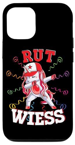 Hülle für iPhone 12/12 Pro Köln Rut und Wiess Rot Weiss Karneval Kölsch Einhorn Unicorn von Gruppenkostüm Karneval Kostüm Fasching Köln