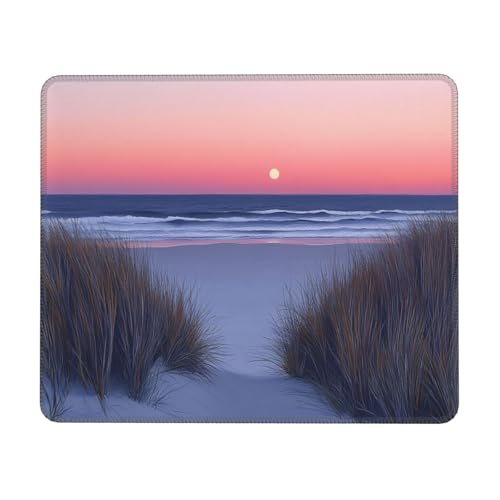 Lila Meer Mauspad 300 x 250 x 3 mm Gaming Mousepad, Nahtlose Kanten Mouse Pad verbessert Geschwindigkeit und Präzision, Wasserdicht und Rutschfester Gummi Mausmatte für Büro Computer, Laptop WH-1199 von Gtohoo