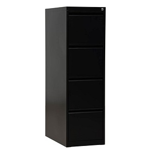 Gürkan Hängeregistraturschrank schwarz 4 Schubladen 40,0 x 62,0 x 132,0 cm von Gürkan