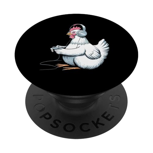 Hühner-Kostüm für Erwachsene, Kopfhörer, Videospiel, Huhn PopSockets Klebender PopGrip von Guess What Chicken Butt T-shirt Roseanne Chicken