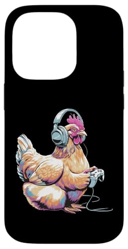 Hülle für iPhone 14 Pro Hühner-Kostüm für Erwachsene, Kopfhörer, Videospiel, Huhn von Guess What Chicken Butt T-shirt Roseanne Chicken