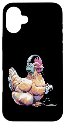 Hülle für iPhone 16 Plus Hühner-Kostüm für Erwachsene, Kopfhörer, Videospiel, Huhn von Guess What Chicken Butt T-shirt Roseanne Chicken