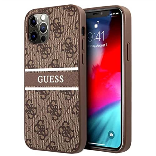 Guess GUHCP12L4GDBR Hülle für iPhone 12 Pro Max 6,7" braun 4G Stripe von GUESS