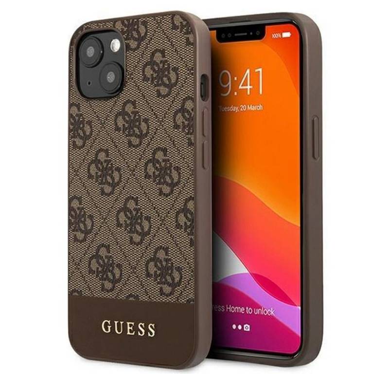 Guess Handyhülle Guess GUHCP13SG4GLBR iPhone 13 mini 5,4 braun / br von Guess