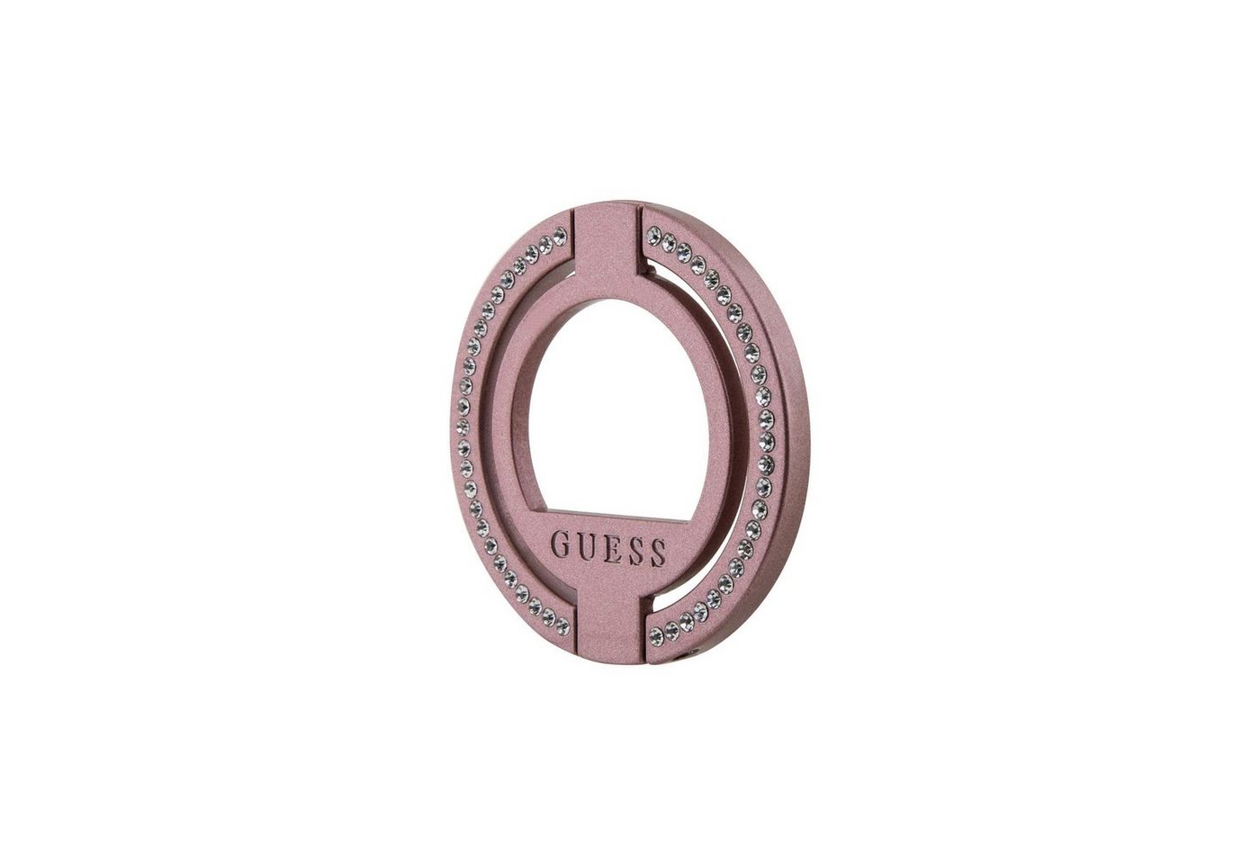 Guess Handyhülle Guess Rhinestones MagSafe Ringstand Pink Schutzhülle von Guess