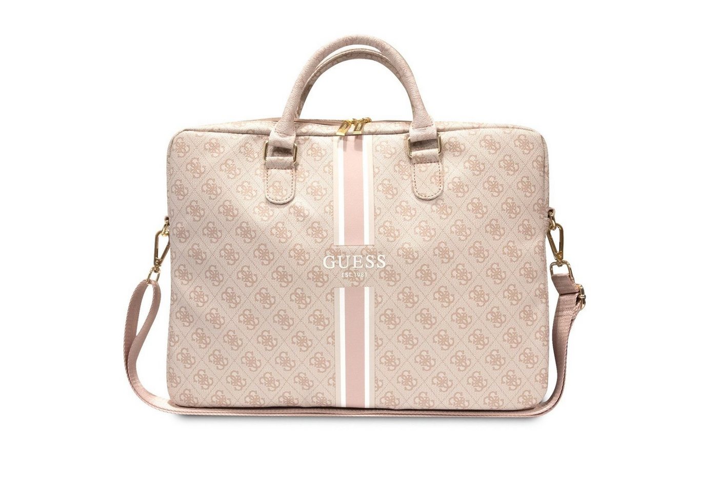 Guess Laptop-Hülle Guess PU 4G Printed Stripes Computer Bag 15/16" Pink Schutzhülle von Guess