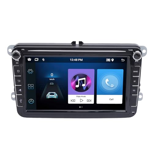 Autoradio 8 Zoll, FHD IPS Touchscreen Autoradio mit Bluetooth für Auto mit WLAN, GPS-Navigation, FM-Radio, Kompatibel mit Android (2GB+32GB) von Gugxiom