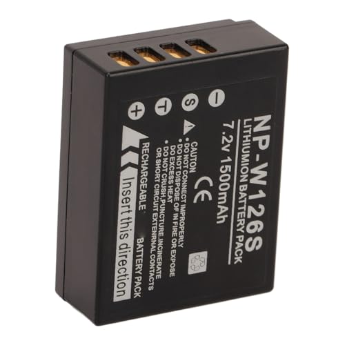 Digitalkamera-Akku, 1500 MAh NP W126S Wiederaufladbarer Lithium-Ionen-Akku für XS10 X100V XT30 XT20 XE4 A5 von Gugxiom