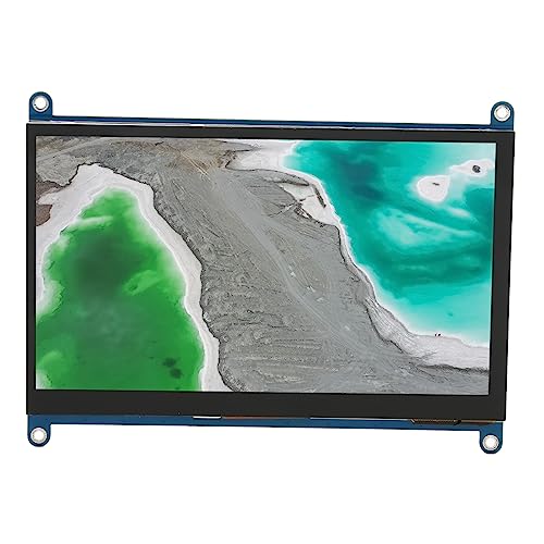 Gugxiom Tragbarer Touchscreen-, 7-Zoll-IPS-Touchscreen- mit Zwei Lautsprechern, 5-Punkt-kapazitiver Touch, Kompatibel mit Raspi 4 3 2 1 Win 10 8.1 8 7, für PC, OS X Laptop, von Gugxiom