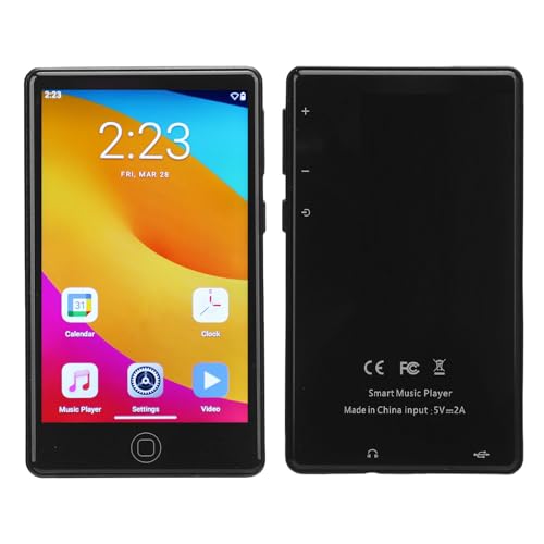 MP3 -Player mit Bluetooth und WiFi, 4 Zoll Touchscreen Tragbarer Musikplayer mit Lautsprecher Elektronischer Buchfunktion für Android 14 MP3 -Player mit Bluetooth und WiFi, 4 Zoll Touchscreen Tragbarer Musikplayer mit Lautsprecher Elektronischer Buchfunktion für Android 14 von Gugxiom