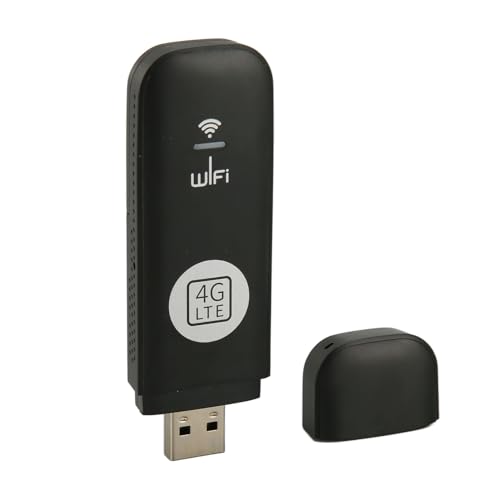 Micro-SIM-Kartensteckplatz, USB-WLAN-Adapter, 150 Mbit/s High-Speed, Bis zu 10 Benutzer, WPA-Verschlüsselung, Leicht und Tragbar, für Europa, Asien (Black) von Gugxiom