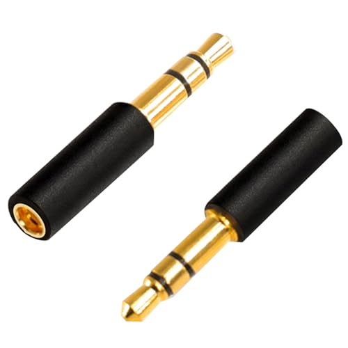 Guihydur 1 Paar 3,5 mm auf MMCX-Adapter für M1 M2-1 WTD-3 Kopfhörer, Konvertierungsstift, DIY-Stereo-Headset, Langlebig, Einfache Installation, Einfach zu Bedienen von Guihydur