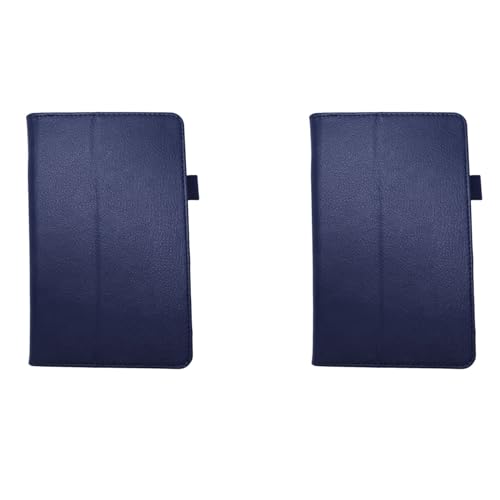 Guihydur 2X für Fire HD 7 2015 Tablet PU Ledertasche Stand Cover (Dunkelblau) von Guihydur