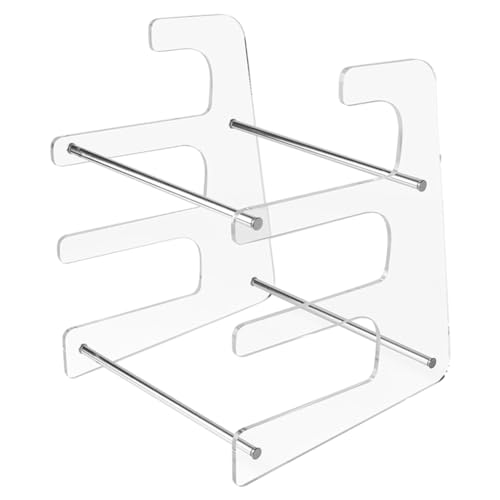 Guihydur 3-Stufiger Mechanischer Tastaturhalter, Präsentationsständer, Tastaturregal Zur Aufbewahrung Von DREI Mechanischen Tastaturen, Einfache Installation, Transparent von Guihydur