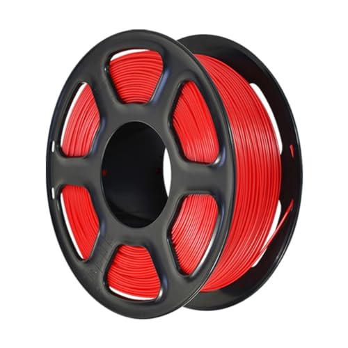 Guihydur 3D-Drucker-Filament, PETG-Filament, 1,75 mm Filament für 3D-Drucker, 1 Kg Spule, PETG, Rot von Guihydur