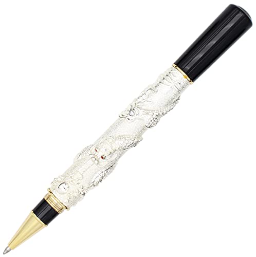 Gullor Edle Sliver Classical Chinese Dragons Art 3D geschnitzte Rollerball von Gullor