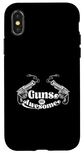 Hülle für iPhone X/XS Pistole, Waffe und Kugeln von Gun or Weapon Apparel & Accesories