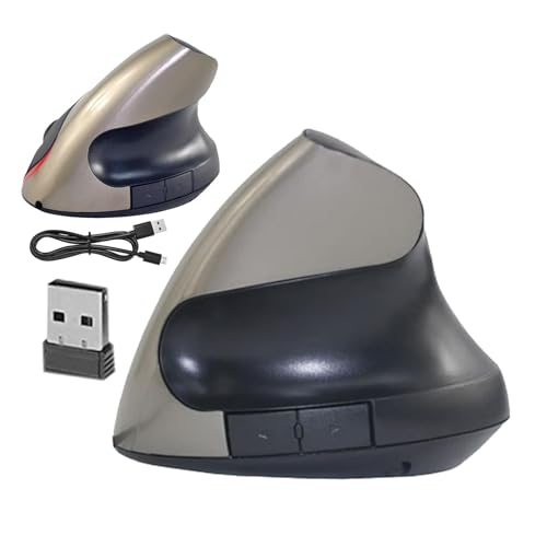 Gungtj Vertikale Maus,Ergonomische vertikale Maus,Ergonomische Maus - Stabile, hochpräzise Sensor-Computermaus für Desktop, PC, reduziert Muskelermüdung von Gungtj