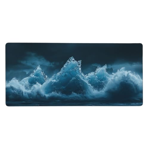 Gaming Mauspad Rosa, Groß Mousepad Geometrie Mousepad XXL 800x300x3mm,Genähte Kanten Mousepad Gaming Zubehör, MousePad mit Rutschfeste Gummibasis, Home Room Office Desktop Dekoration. Geschenk Frauene von Guofuos