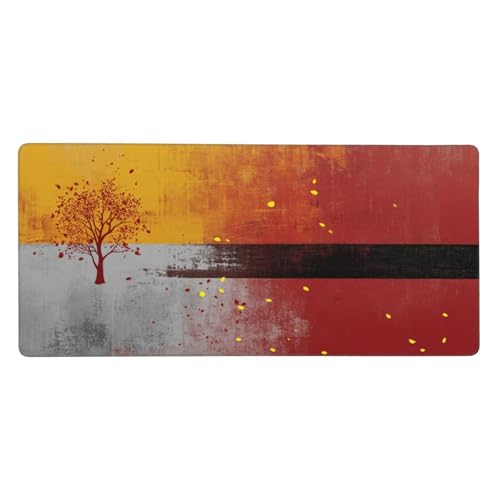 Gaming Mauspad Rosa, Groß Mousepad Traum Mousepad XXL 1000x500x3mm, Genähte Kanten Mousepad Gaming Zubehör, Mouse Pad mit rutschfeste Gummibasis, Room Office Desktop Dekoration, Geschenk für Frauen von Guofuos