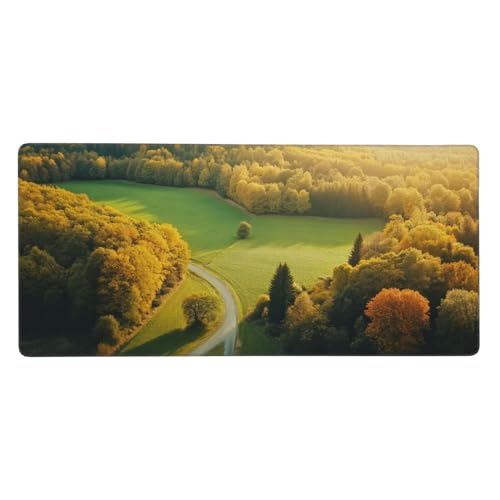 Gaming Mauspad Rosa, Groß Mousepad Traum Mousepad XXL 1500x800x3mm, Genähte Kanten Mousepad Gaming Zubehör, Mouse Pad mit rutschfeste Gummibasis, Room Office Desktop Dekoration, Geschenk für Frauen von Guofuos