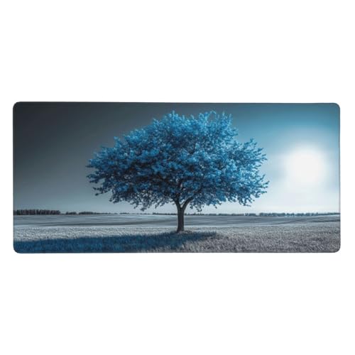 Gaming Mauspad Rosa Blumen, Groß Mousepad Niedlich Mousepad XXL 600x300x3mm, Genähte Kanten Mousepad Gaming Zubehör, Anti-Rutsch Gummi Basis Mauspad, Home Zimmer Büro Deko, Geschenk Für Frauen -LL930 von Guofuos