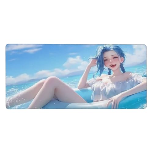 Gaming Mousepad Entlein, Groß Mousepad Niedlich Mousepad XXL 1500x800x3mm, Genähte Kanten Mousepad Gaming Zubehör, Anti-Rutsch Gummi Basis Mauspad, Home Room Office Desktop Dekoration, Ms. -LL417 von Guofuos