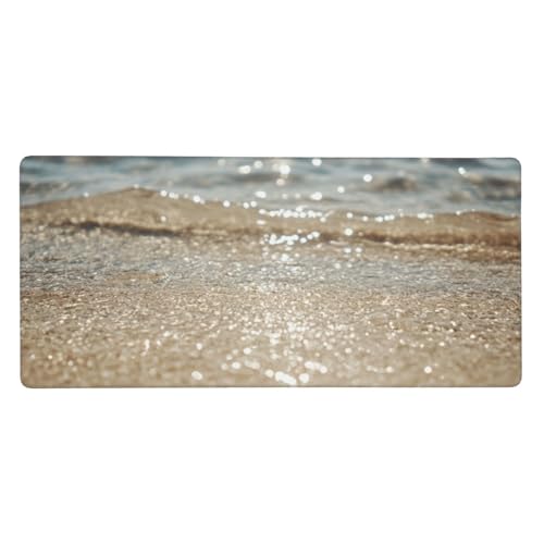 Mousepad Blau Schreibtischunterlage Tier, Mousepad Gaming Zubehör mit Anti-Rutsch und Wasserdicht Genähte Kanten.Gummibasis Für Verbesserung Der Spielgenauigkeit Geschwindigkeit, Ms. Männer-LL335 von Guofuos