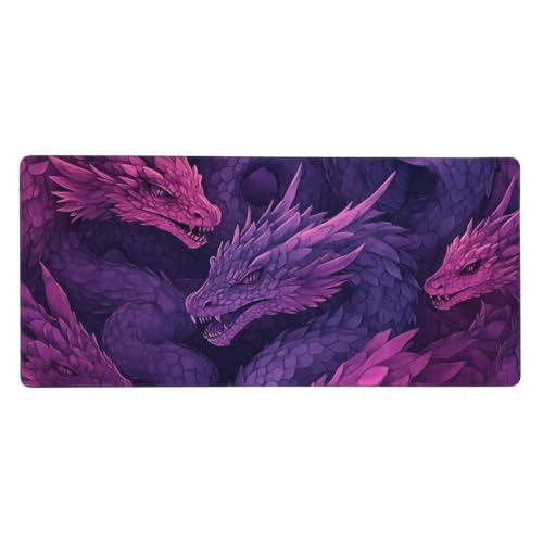 Mousepad Grau Schreibtischunterlage Creme Weiß, Mousepad Gaming Zubehör mit rutschfeste Genähte Kanten. Gummibasis für Verbesserung der Spielgenauigkeit -Geschwindigkeit, Geschenke für Männer -LL1002 von Guofuos