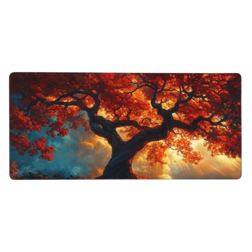 Mousepad Mädchen Schreibtischunterlage Niedlich 1200x600x3mm, Mousepad Gaming Zubehör mit Spezielle Oberfläche Verbessert Präzision und Geschwindigkeit, rutschfeste Gummibasis, Für Männer -LL929 von Guofuos