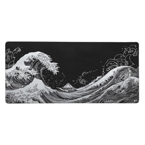 Mousepad Niedlich Schreibtischunterlage Mädchen 1200x600x3mm, Mousepad Gaming Zubehör mit Spezielle Oberfläche Verbessert Präzision und Geschwindigkeit, rutschfeste Gummibasis, Geschenke für Männer von Guofuos