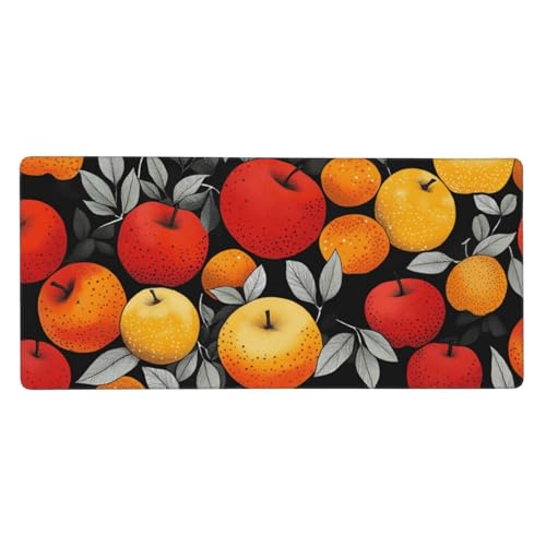 Mousepad Schwarz Schreibtischunterlage Milchig Weiß 600x400x3mm, Mousepad Gaming Zubehör mit Spezielle Oberfläche Verbessert Präzision und Geschwindigkeit, rutschfeste Gummibasis, Für Männer -LL334 von Guofuos